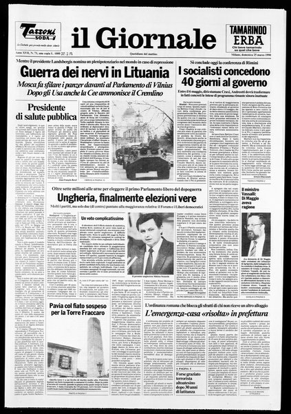 Il giornale : quotidiano del mattino